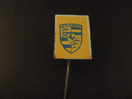 Porsche sportwagen logo ( geel-blauw)
